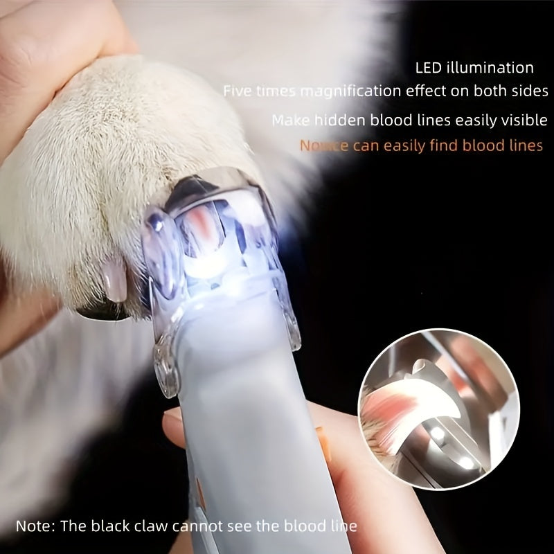 Pet Supplies Cat And Dog Nail Clippers Nail Polishers LED Lights Scissors Cleaning Supplies