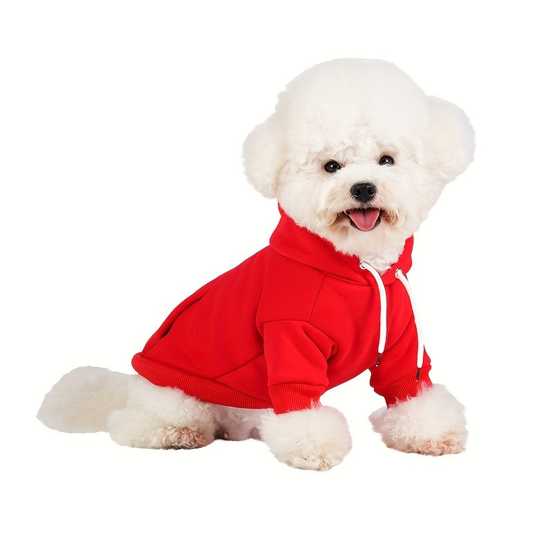 New Dog Hoodie, Pet Sweatshirt With Pocket In The Back, For Small Dogs