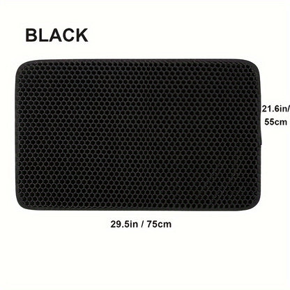 Pet Cat Litter Mat Double Layer Pet Mat Non-slip Sand Cat Pad Washable Bed Mat Clean Pad