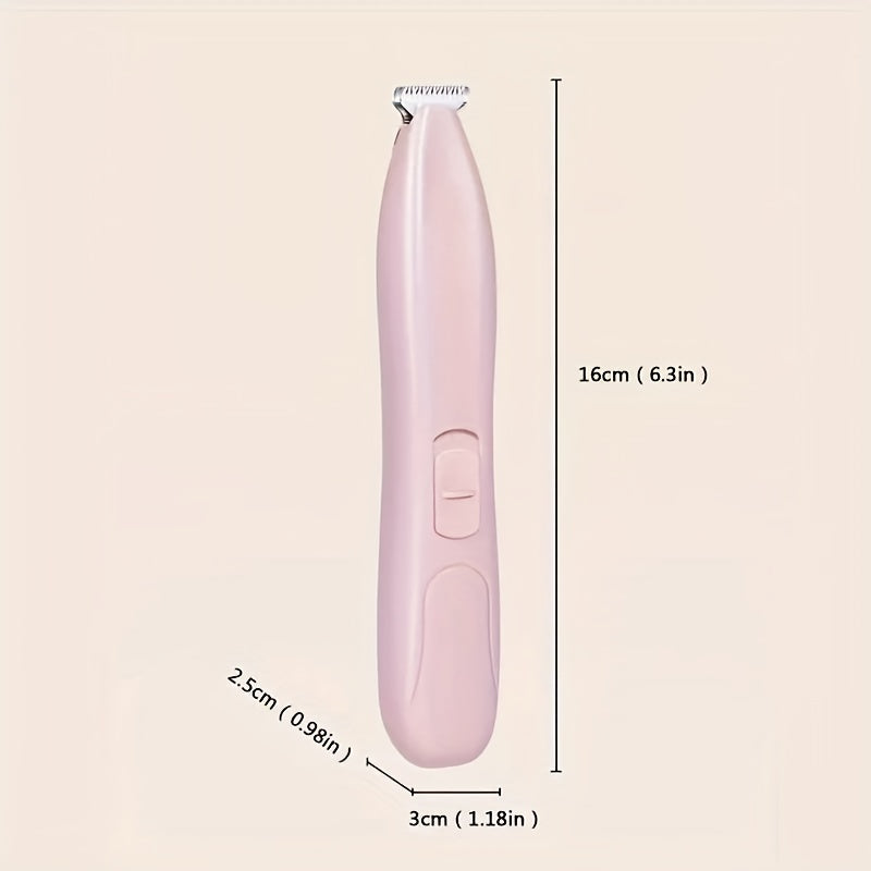 1pc Electric Pet Clipper With Wide Blade And No Battery, Suitable For Trimming Pet Foot Hair, Butt Hair, Eye Hair