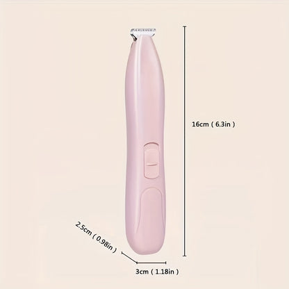1pc Electric Pet Clipper With Wide Blade And No Battery, Suitable For Trimming Pet Foot Hair, Butt Hair, Eye Hair