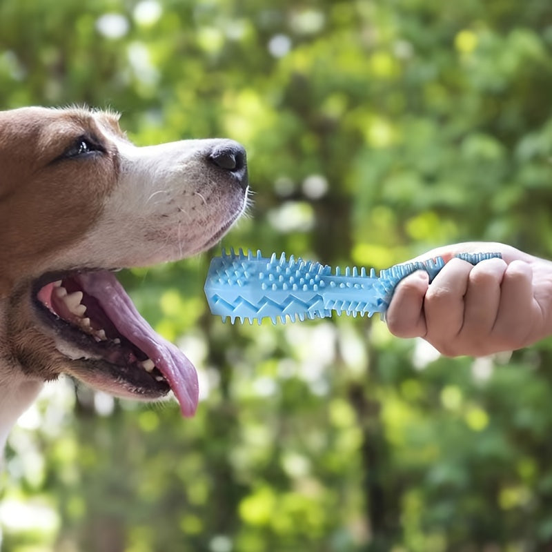 1/3pcs Durable Dog Chew Stick, Toothbrush For Tooth Cleaning And Massage - Soft Rubber Pet Toy