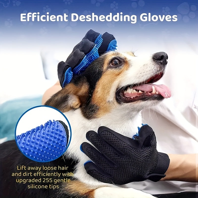 1pc Cat Handling Gloves, Cat Hair Removal Brush Pet Massaging Gloves Cat Bathing Grooming Gloves