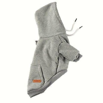 New Dog Hoodie, Pet Sweatshirt With Pocket In The Back, For Small Dogs