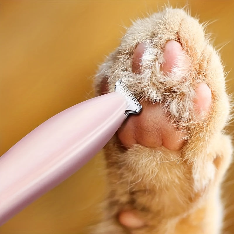 1pc Electric Pet Clipper With Wide Blade And No Battery, Suitable For Trimming Pet Foot Hair, Butt Hair, Eye Hair