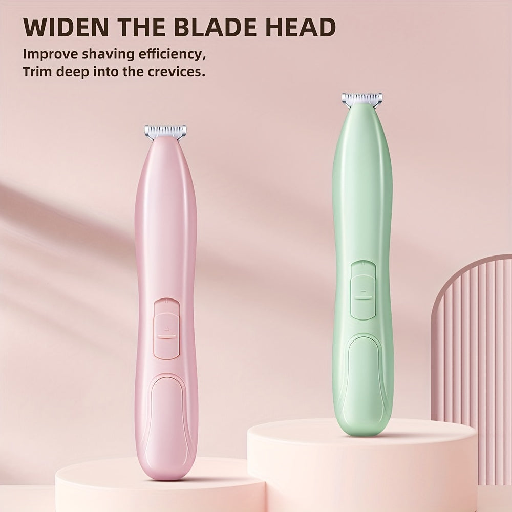 1pc Electric Pet Clipper With Wide Blade And No Battery, Suitable For Trimming Pet Foot Hair, Butt Hair, Eye Hair