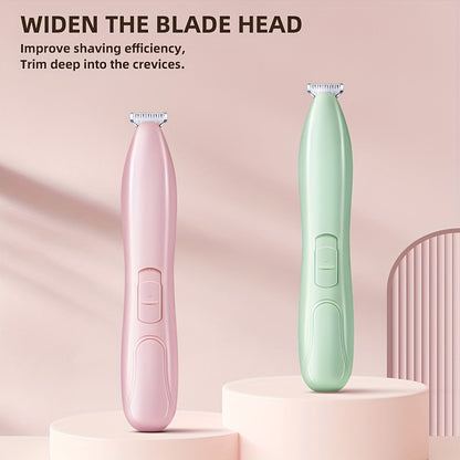1pc Electric Pet Clipper With Wide Blade And No Battery, Suitable For Trimming Pet Foot Hair, Butt Hair, Eye Hair