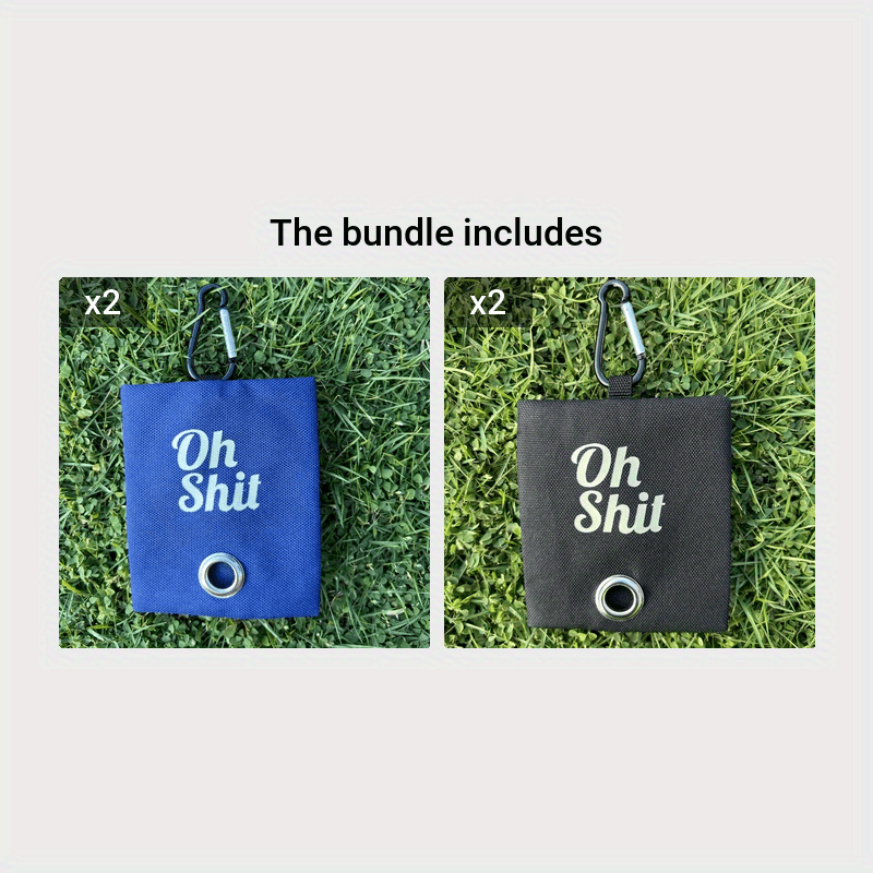 Pet Cleaning Supplies, Canvas Pet Garbage Bag Holder Poop Bag Dispenser Portable Dog Waste Bag Holder With Carabiner